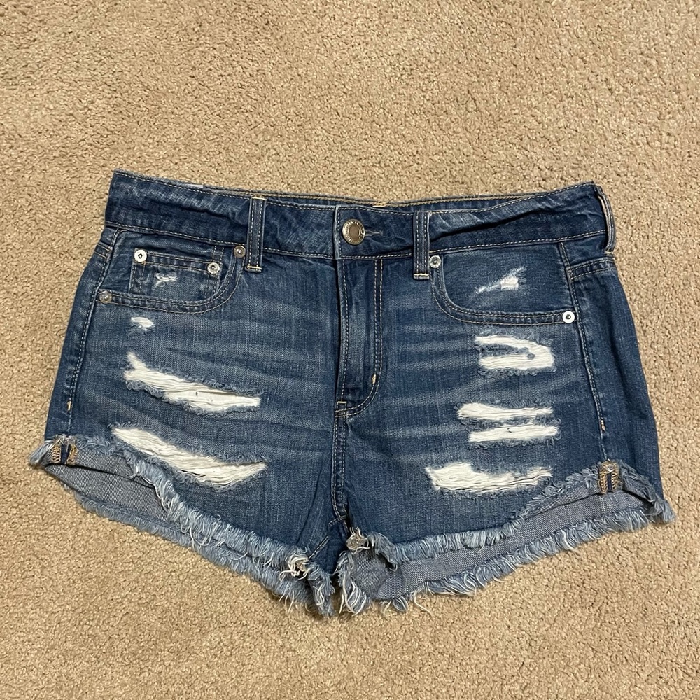 American Eagle Destroyed Tomgirl Shortie